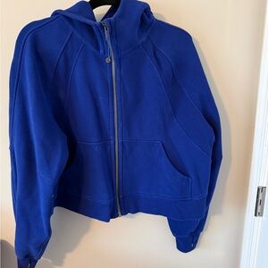 lululemon athletica Scuba Royal Blue Zip-Up Hoodie